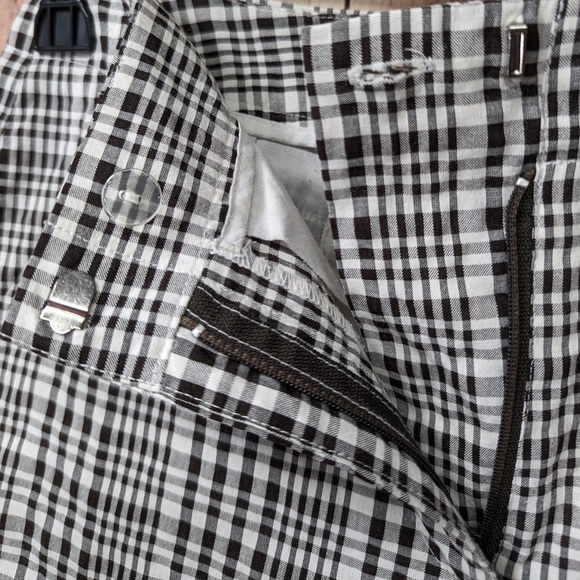TALBOTS STRETCH CAPRIS GINGHAM BLACK WOMENS SIZE 8 vintage - Picture 5 of 5